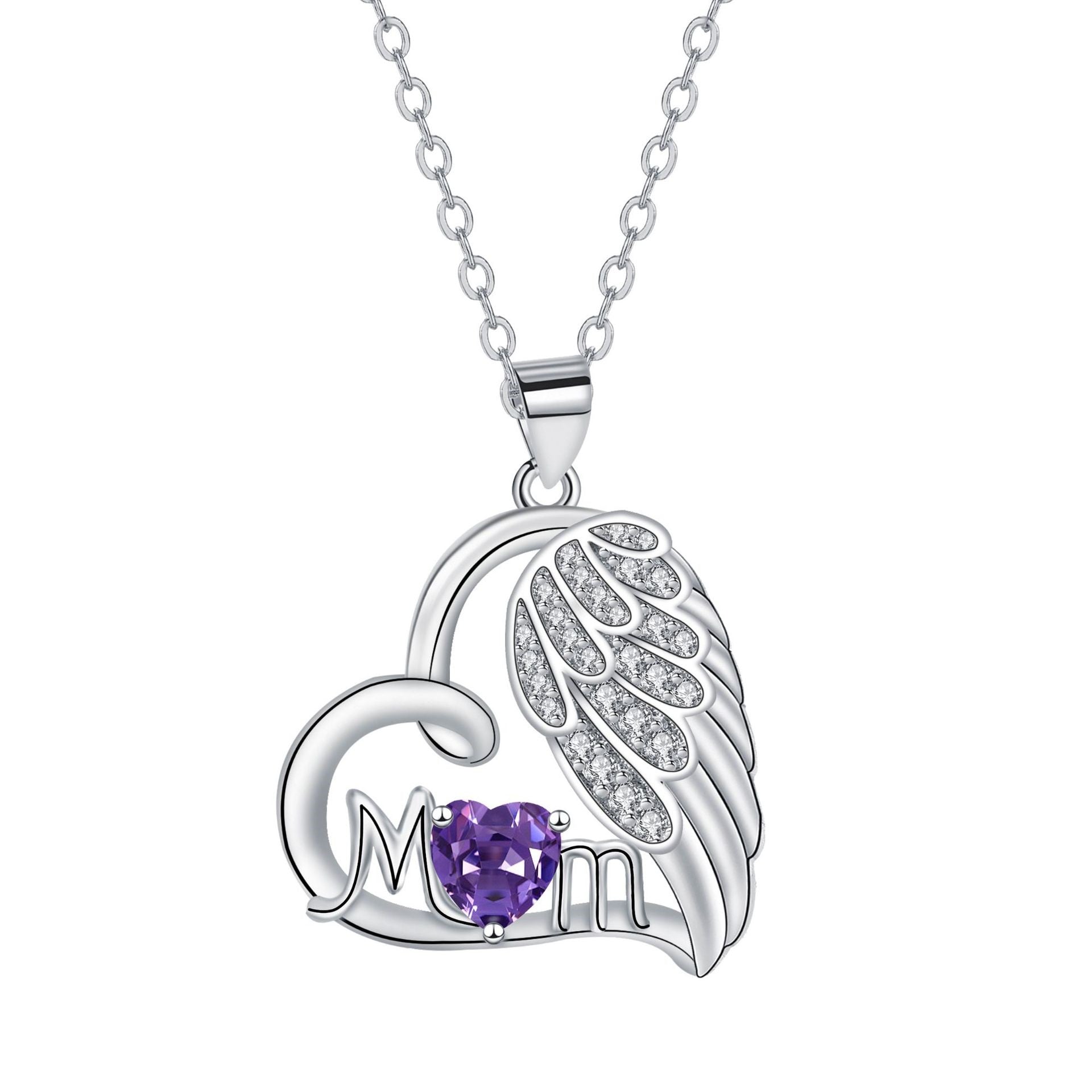 Angel Wings MOM Necklace Mother's Day Gift