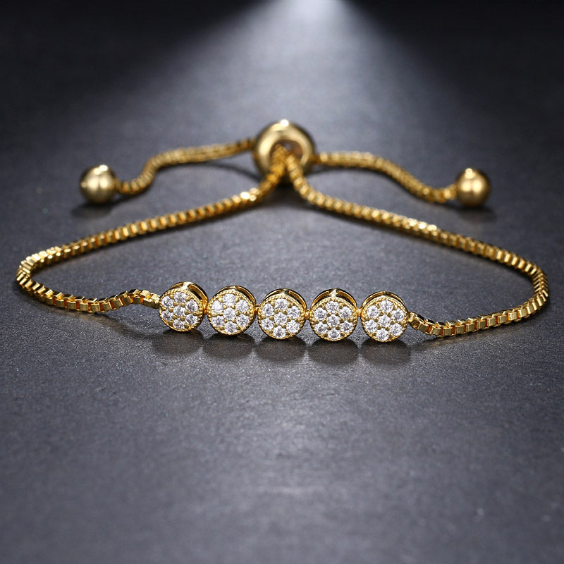 Fashion round heart zircon bracelet