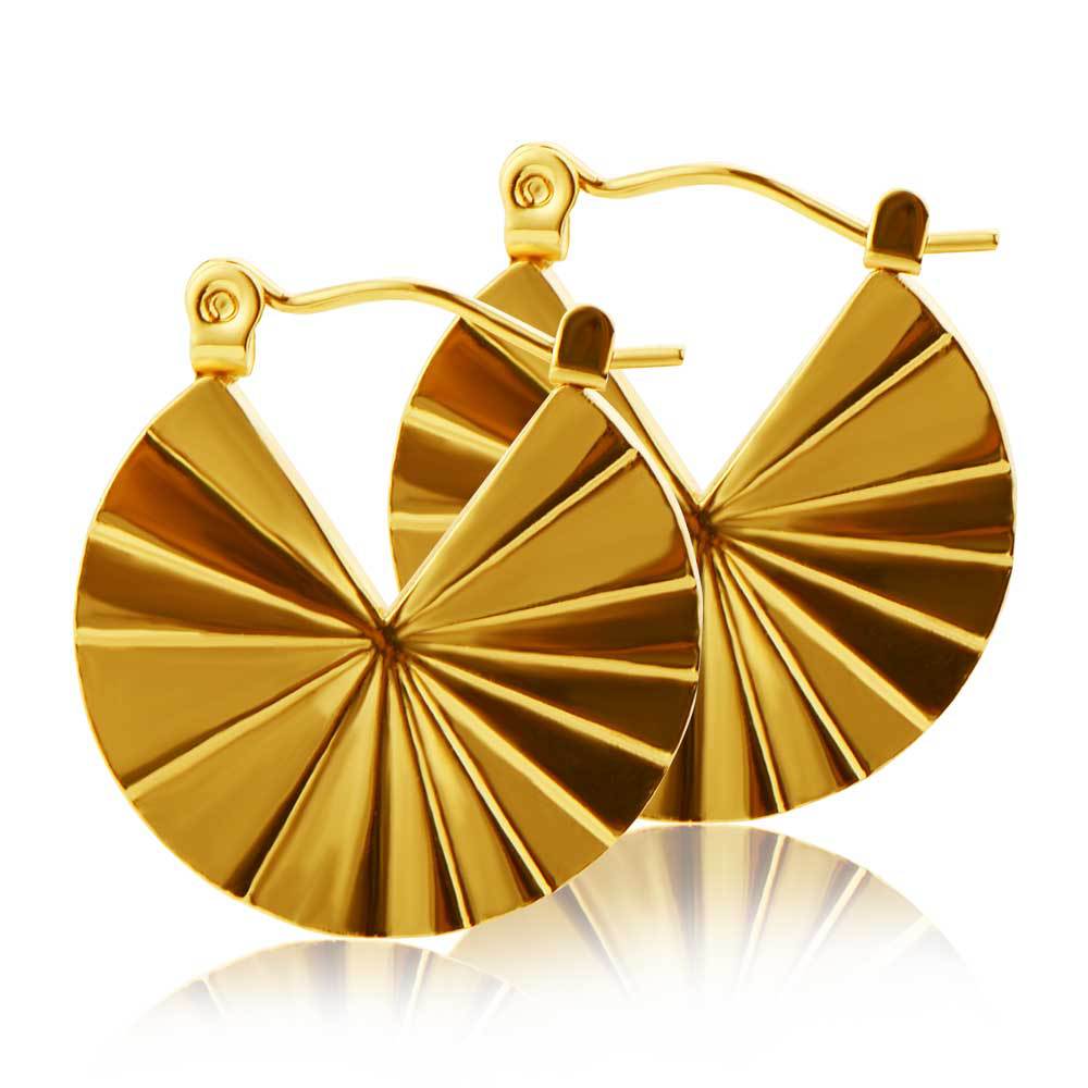 Boucles d'oreilles festonnées surdimensionnées de marque tendance Fashion Street