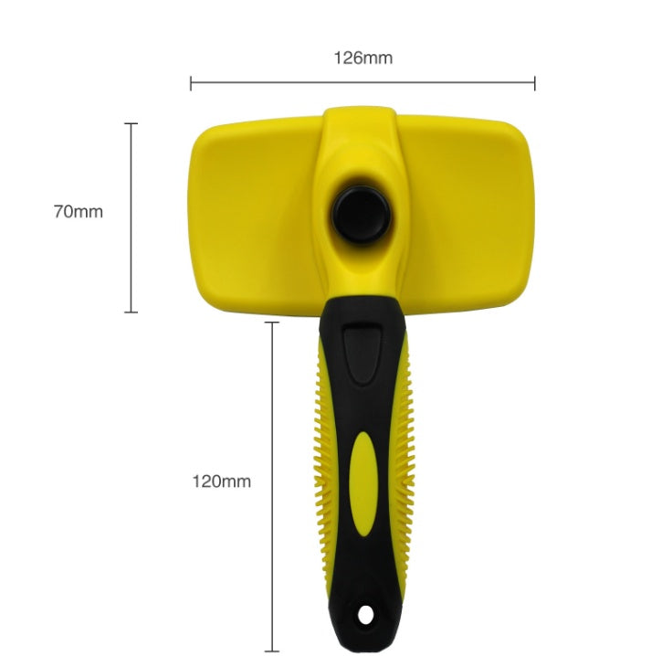 Brosse autonettoyante pour animaux de compagnie