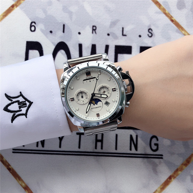 Montre à quartz 6 aiguilles étanche lumineuse