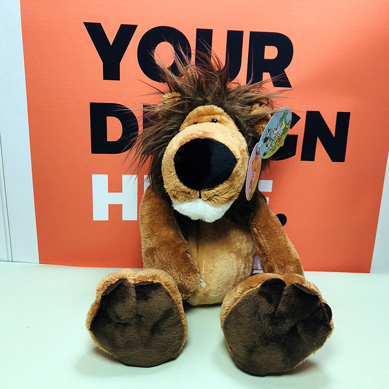 Peluche lion de la jungle