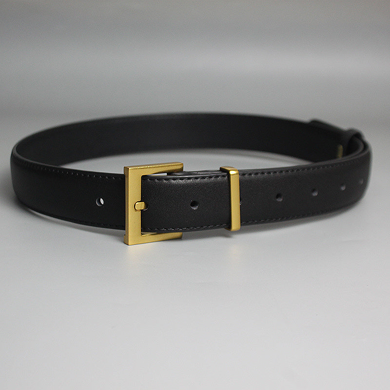 Ceinture en cuir polyvalente pour femme, idéale avec un jean