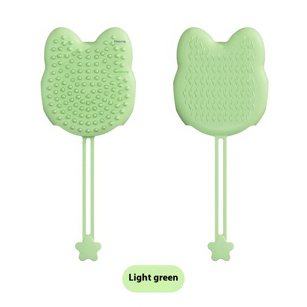 Pet Silicone Cat Petting Gloves Bath Brush