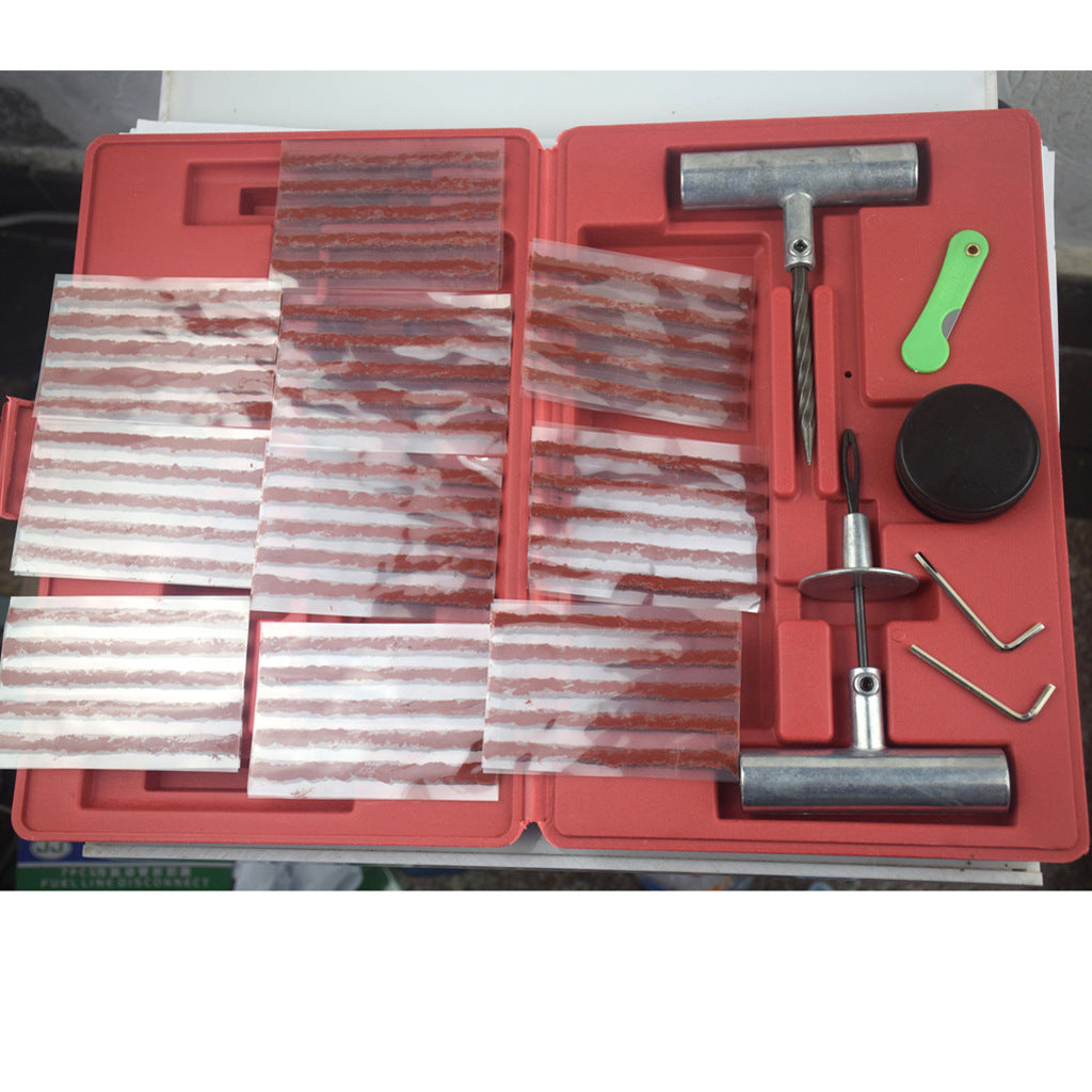 57pc Tire Repair Kit DIY Flat Tire Repair Car Truck Motorcycle Home Plug Patch