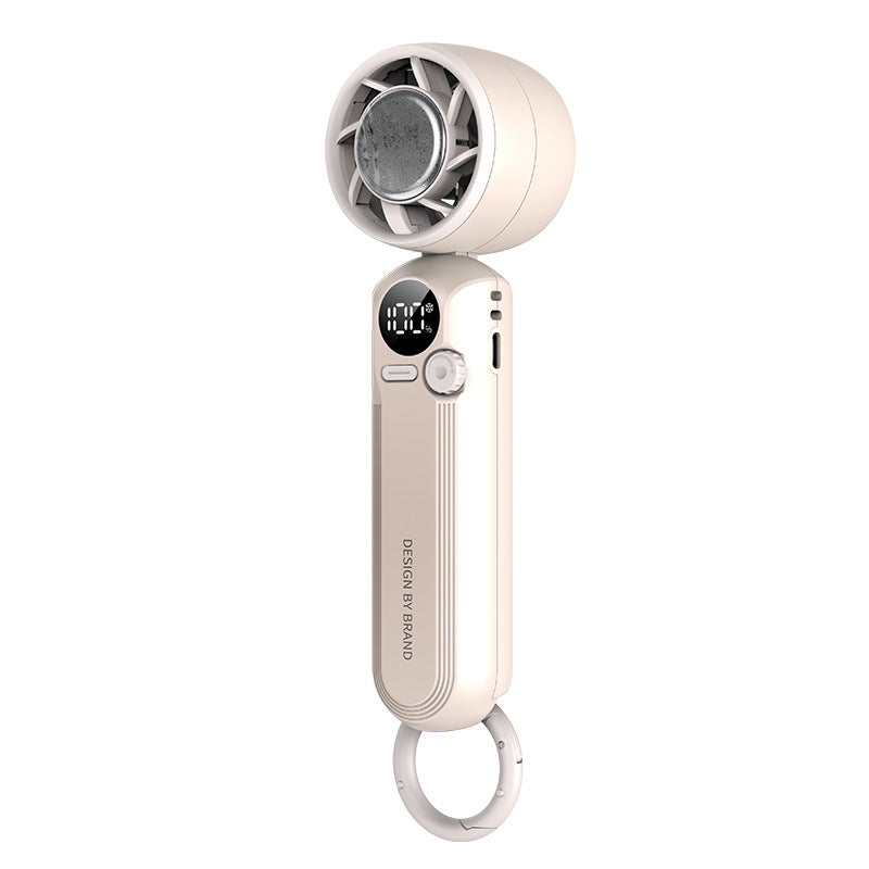 High-speed Handheld Ice Compress Fan Digital Display Semiconductor Fan Bladeless Turbine