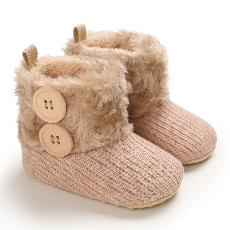 Thermal Soft Soled Men And Women Baby Toddler Shoes