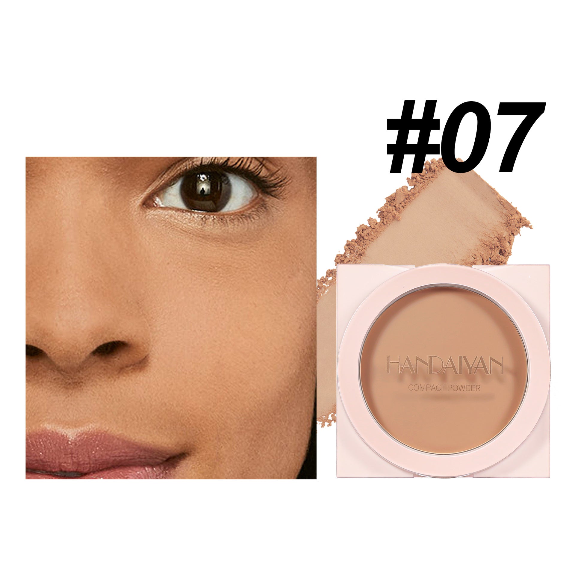 Finishing Powder Invisible Pore Waterproof Sweat-proof Wet And Dry Matte Powder Cake Makeup