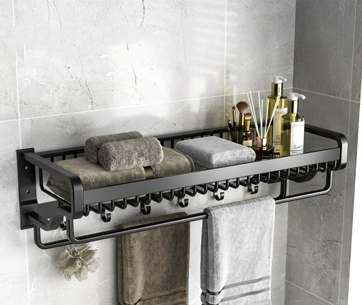 No-punch Bathroom Wall-mounted Toilet Rack