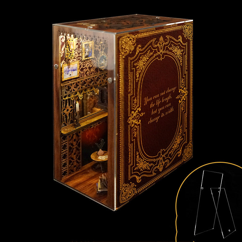 Handmade DIY Bookstand Assembled Miniature Model Ideas