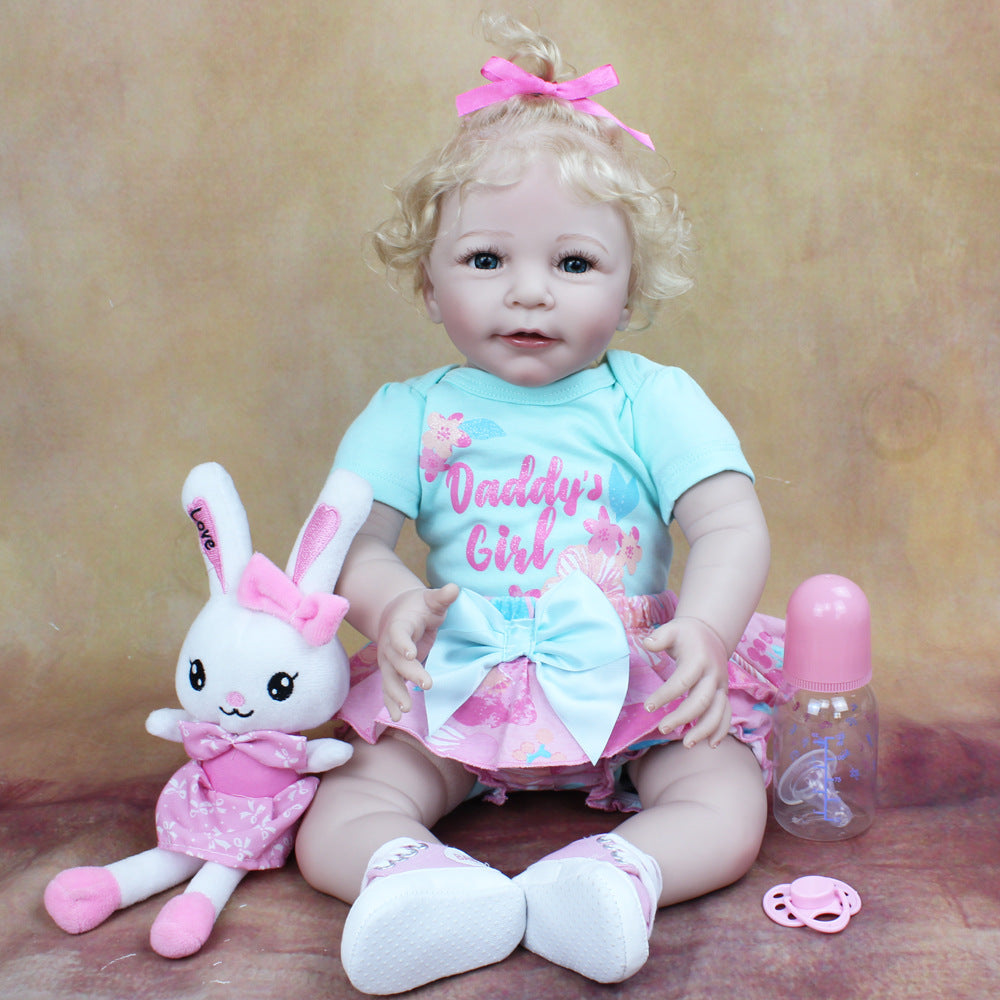 55cm Cloth Body Baby Rebirth Doll