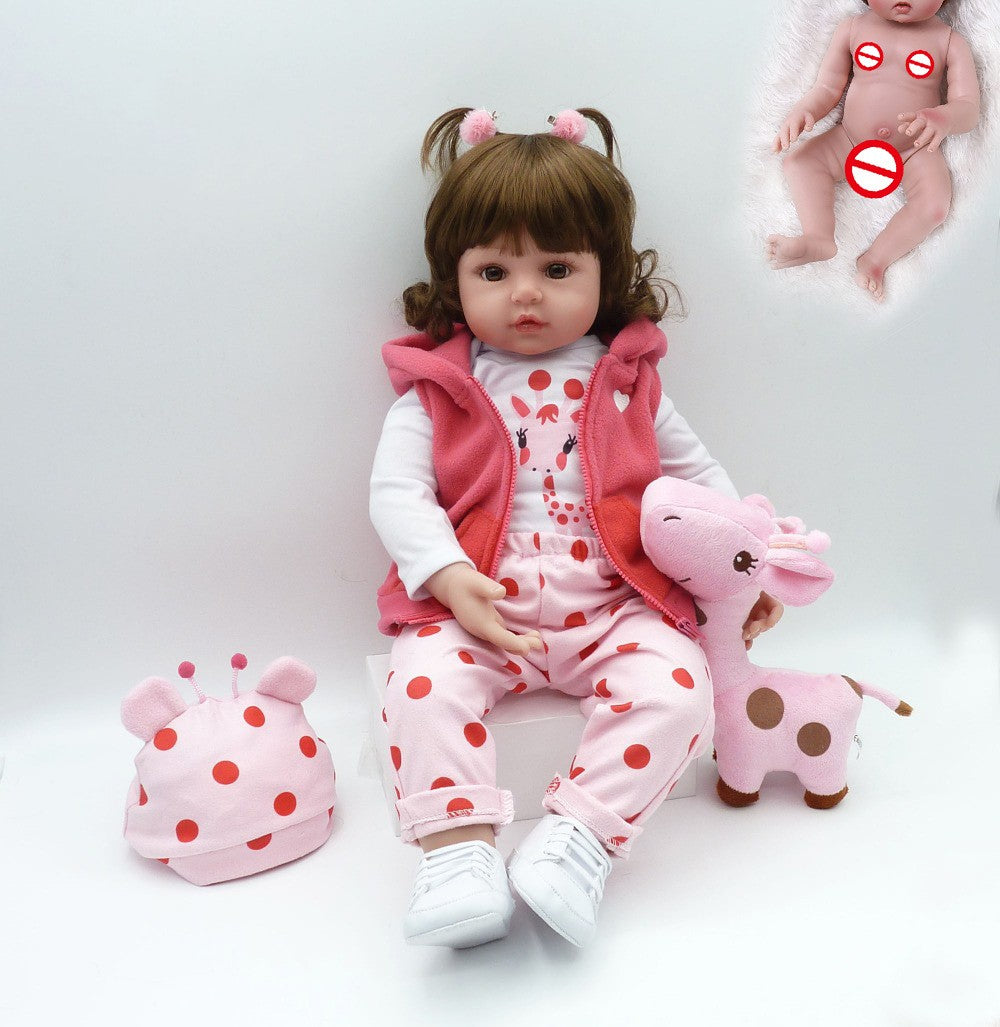 Full glue can enter water simulation baby doll
