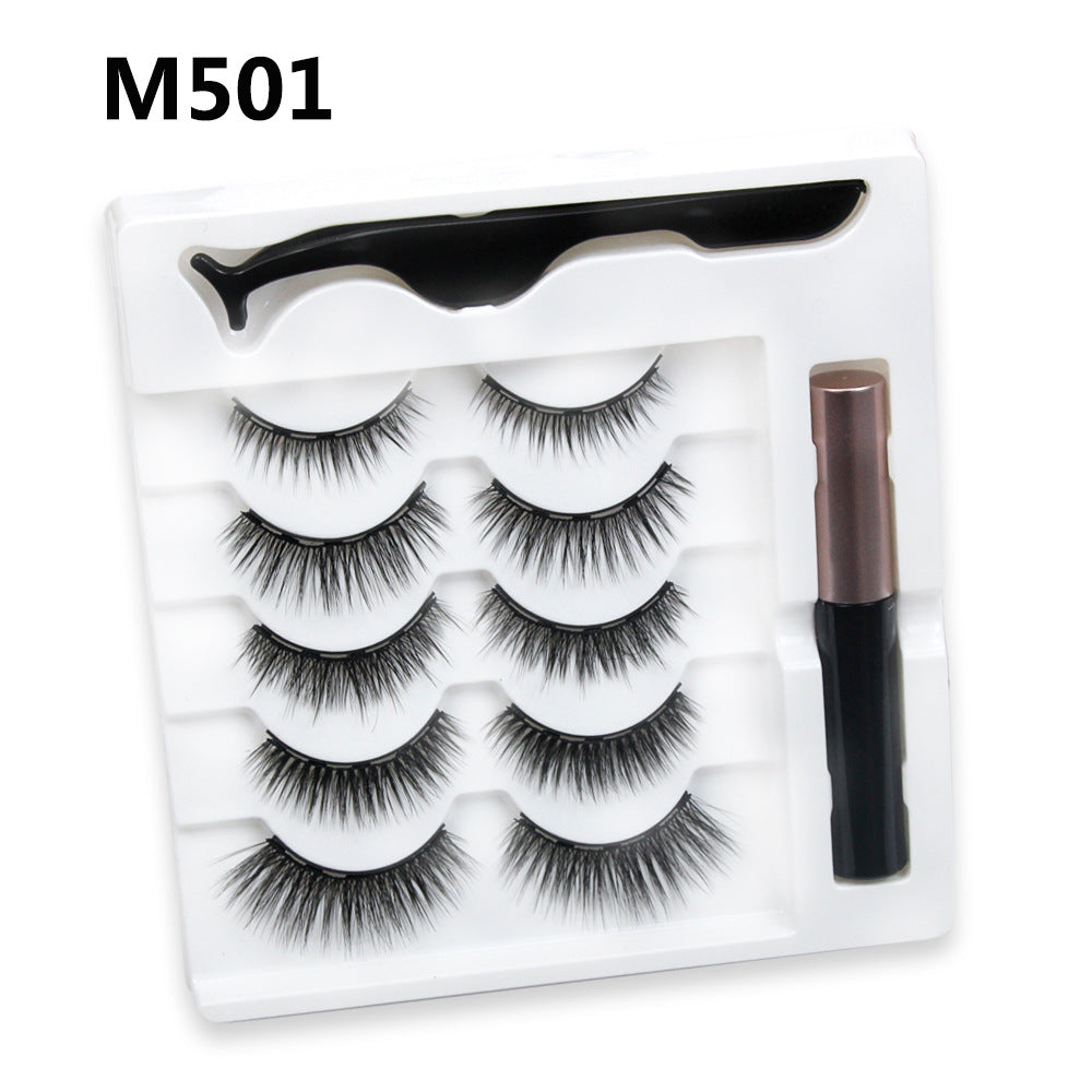 Faux Cils Magnétiques Cinq Paires De Mélange