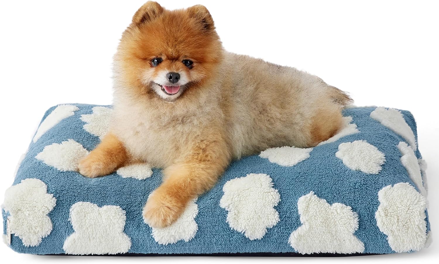 Dog Beds Large Sized Dog Thick Shredded Chopped Foam Pet Bed Dog Bed Indoor With Removable Cover Cute Modern Fuzzy Plush Anti Slip Bottom