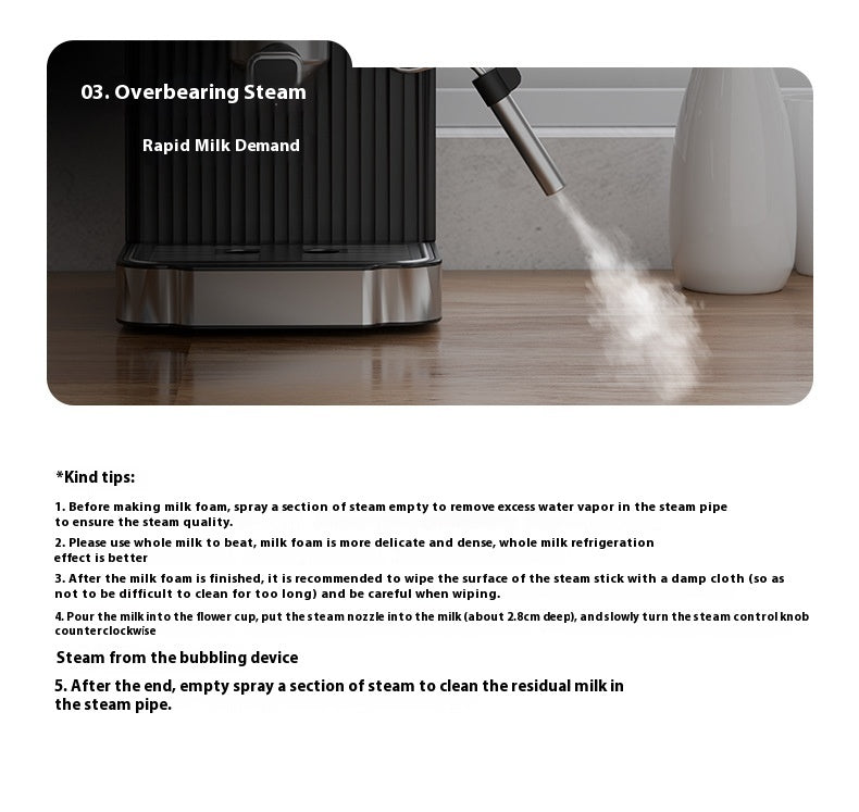 Italian Coffee Machine High-pressure Extraction