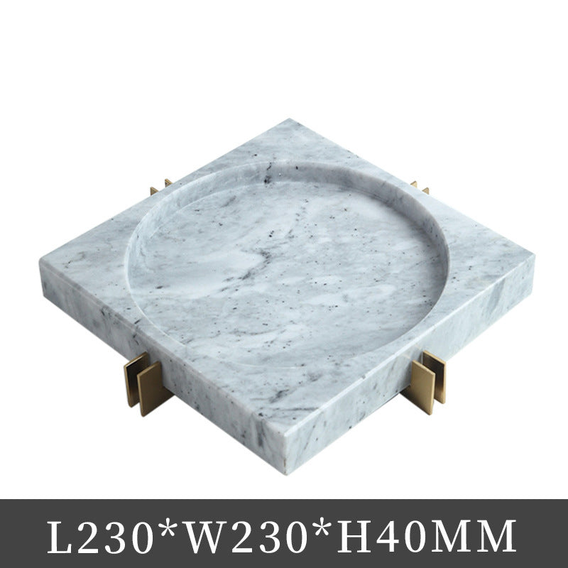 Mild Luxury Marble Ashtray Soft Decoration