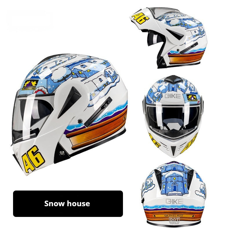 Men's And Women's Winter Personality Safety Motorcycle Helmet