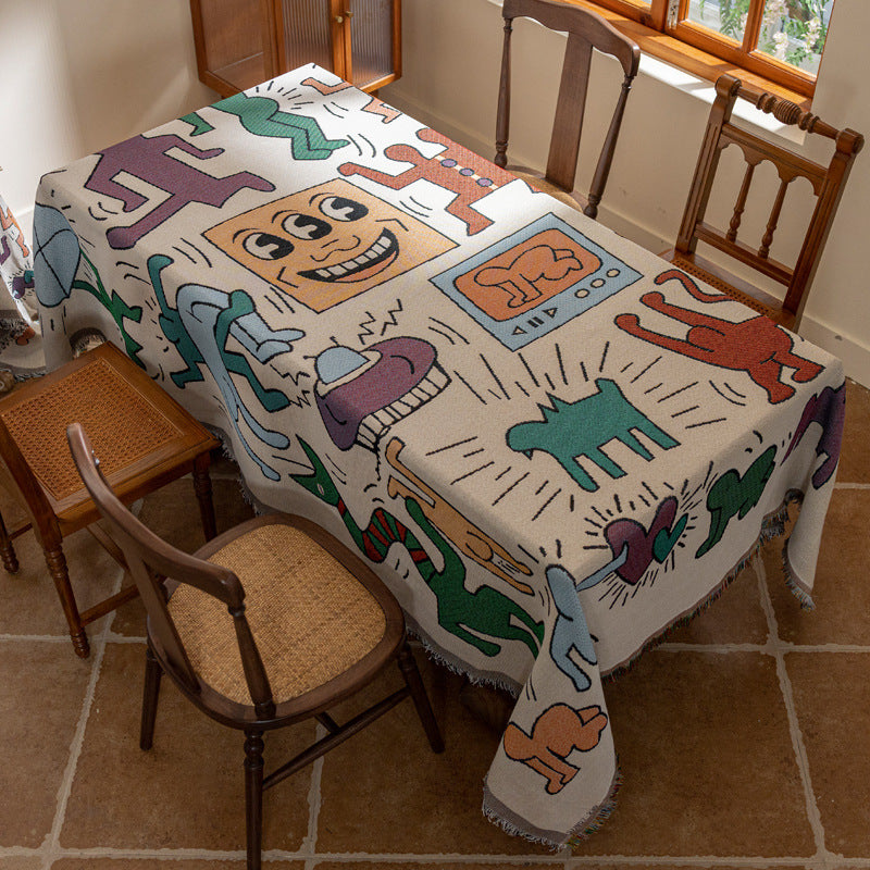 Bohemian Tablecloth Cotton Yarn Tassel