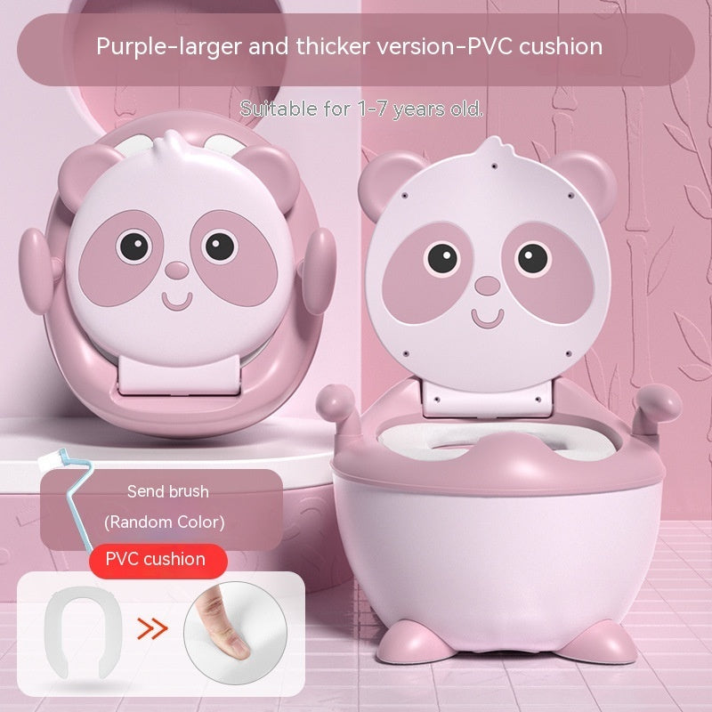 Lesser Panda Children's Toilet Baby Urinal PU Soft Cushion Training Basin