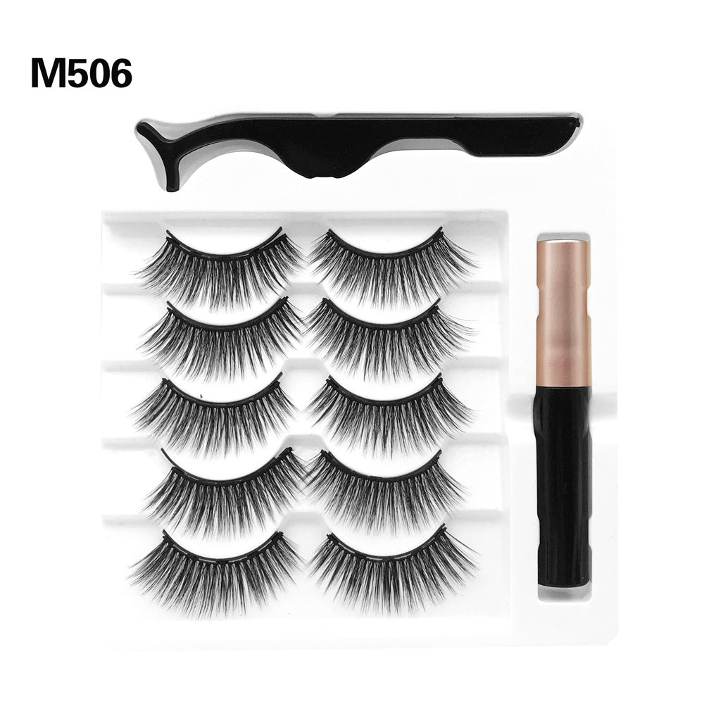 Faux Cils Magnétiques Cinq Paires De Mélange