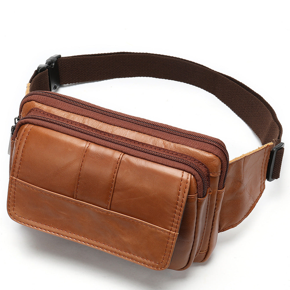 Sac banane en cuir pour homme