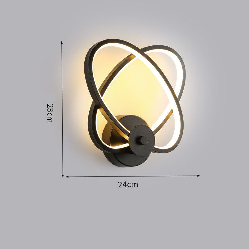 Éclairage LED mural de fond moderne et minimaliste