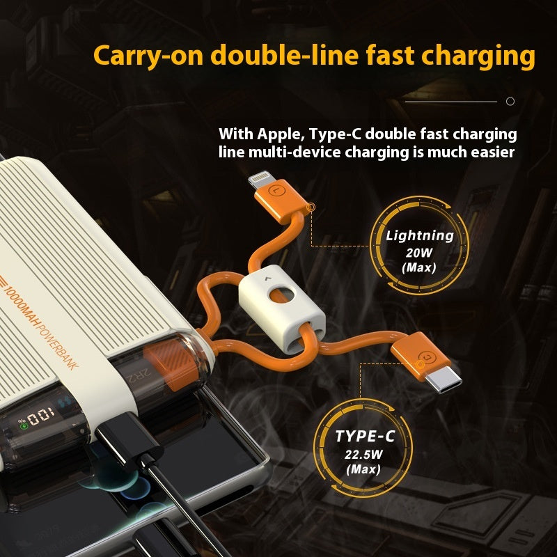 Avec Power Bank Câble 225W, source d'alimentation portable à charge ultra rapide