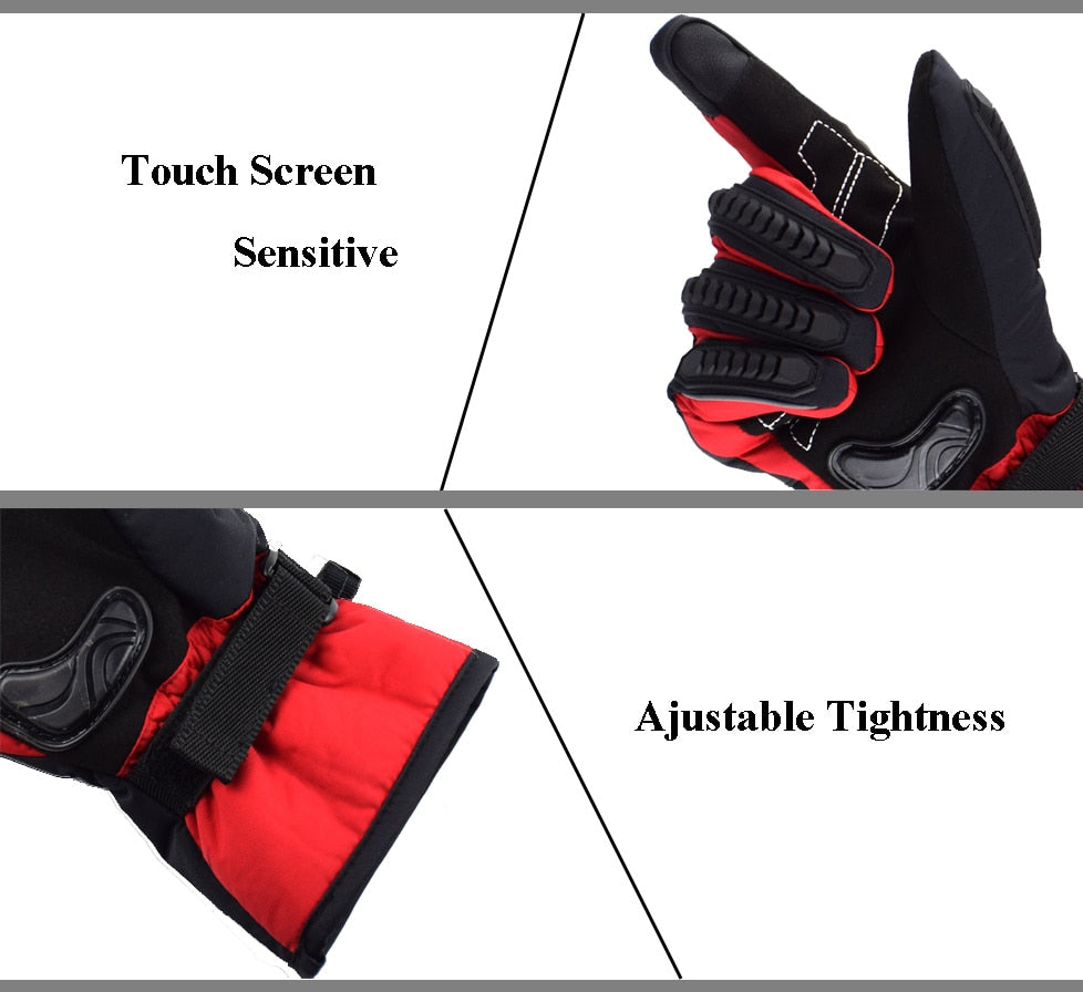 Motorcycle Gloves 100 Waterproof Windproof Winter Warm Guantes Moto Luvas Touch Screen Motosiklet Eldiveni Protective
