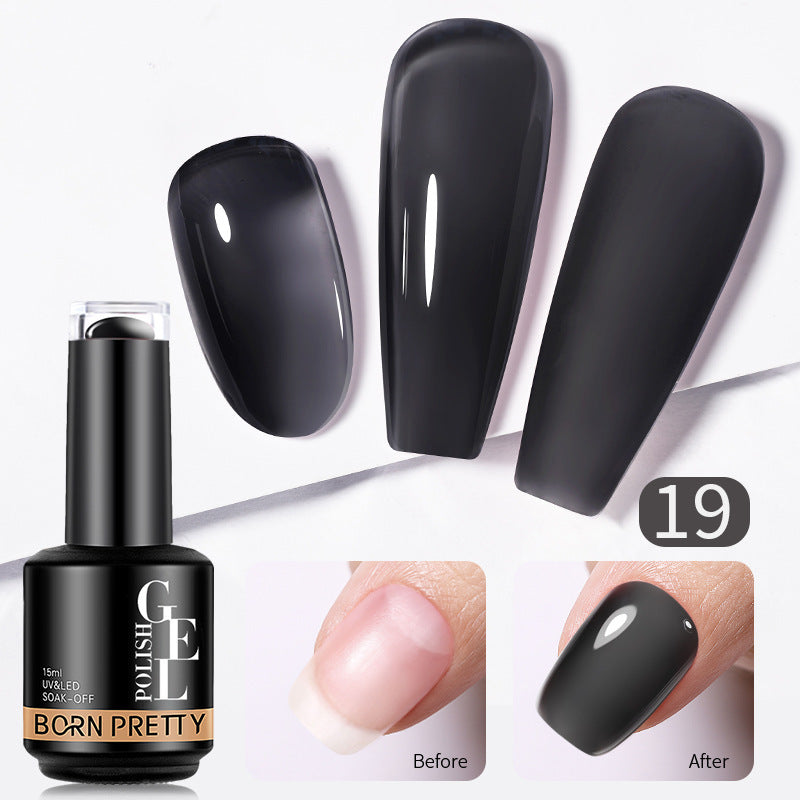 Nail Color Powder Transparent Function Phototherapy Plastic