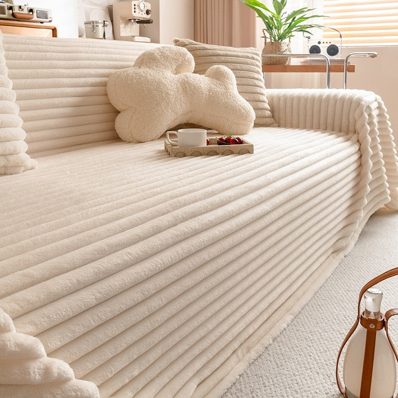Flannel Sofa Towel Cream Style Cover Blanket