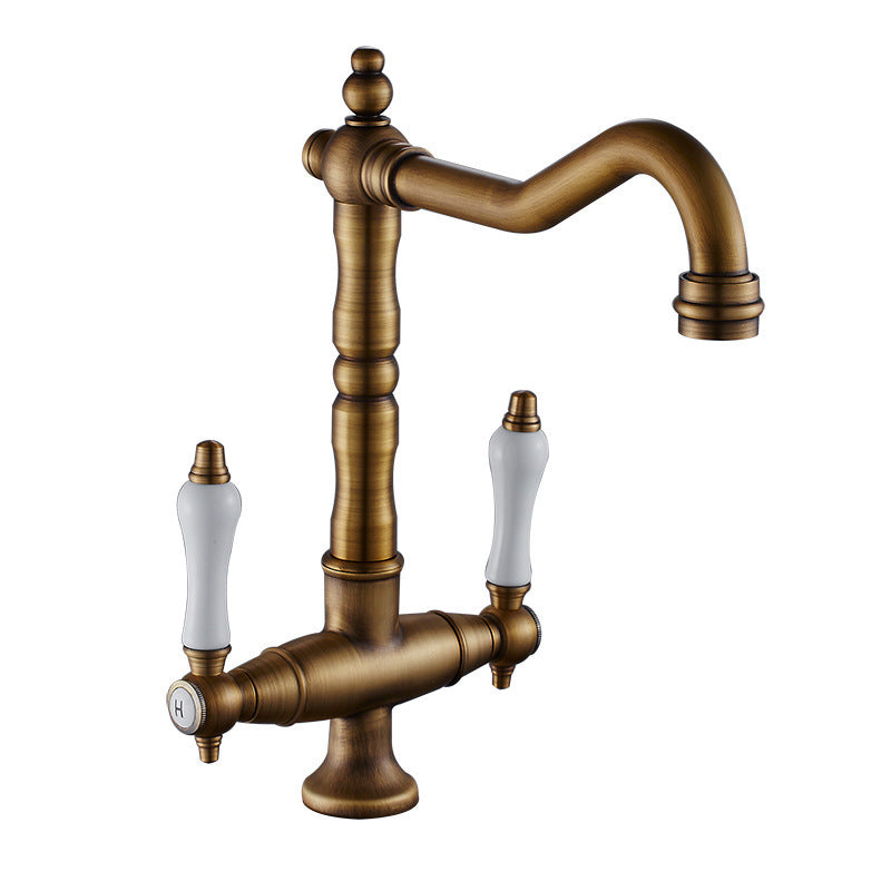 Robinet de style américain entièrement en cuivre couleur bronze