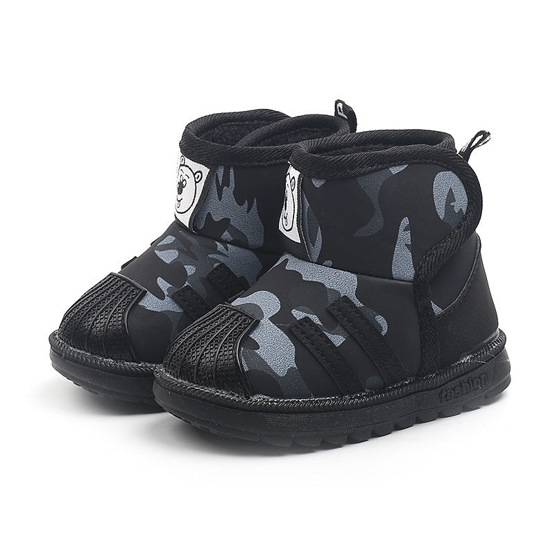 Baby soft bottom toddler snow boots