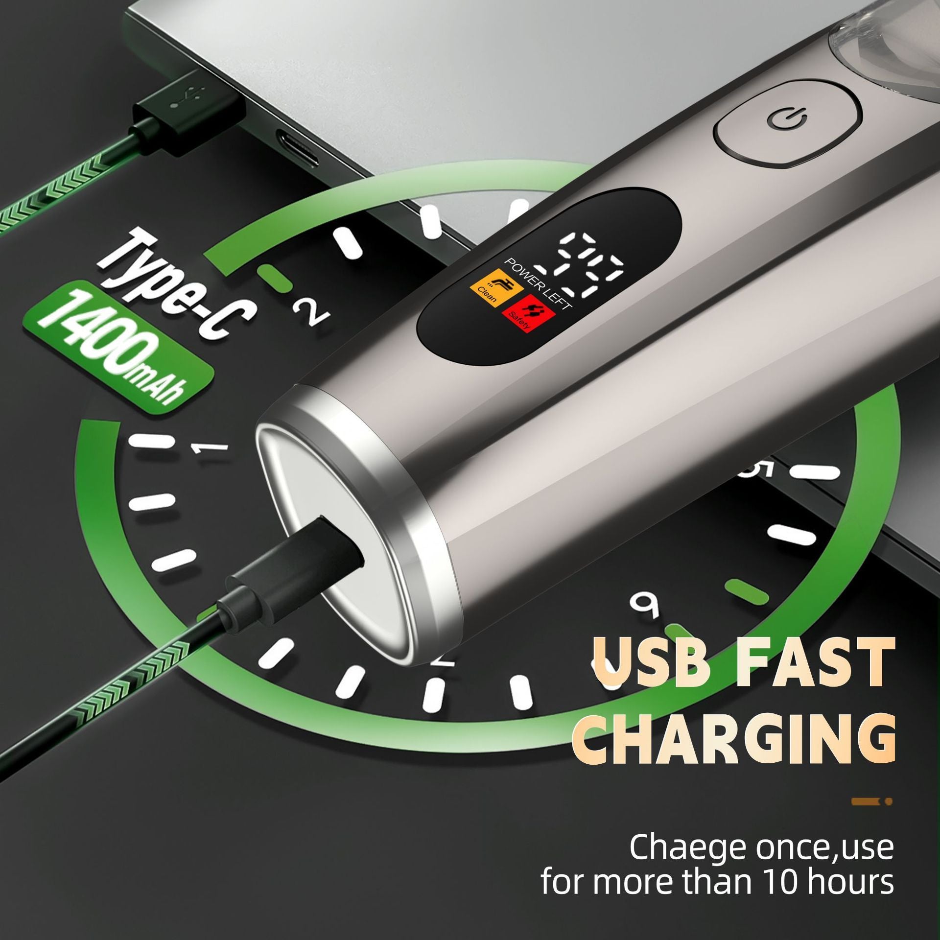 Digital Display Charging Electric Hair Clipper
