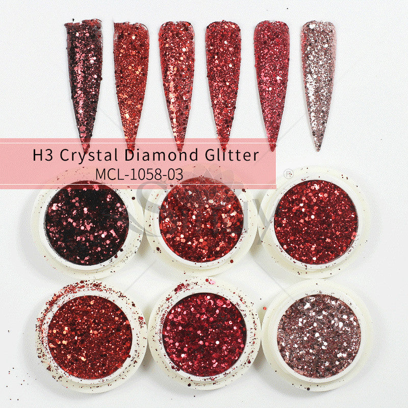 Poudre à Ongles Sirène Aurore Effet Paillettes
