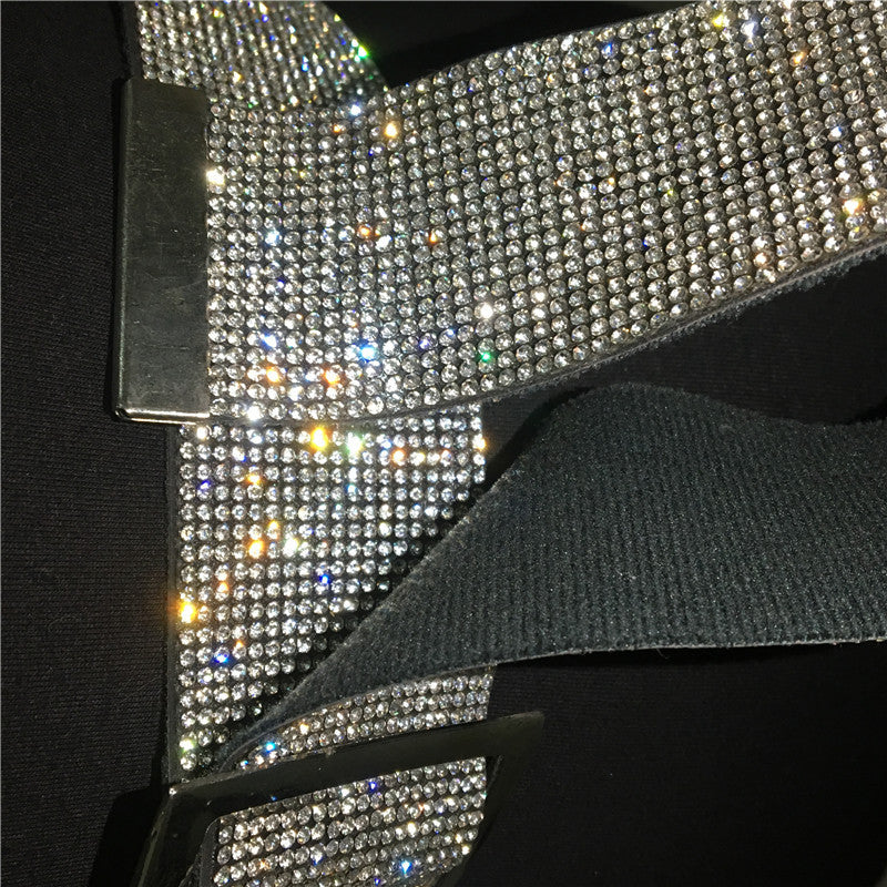 Chaîne de taille brillante de mode pour gaine de femme