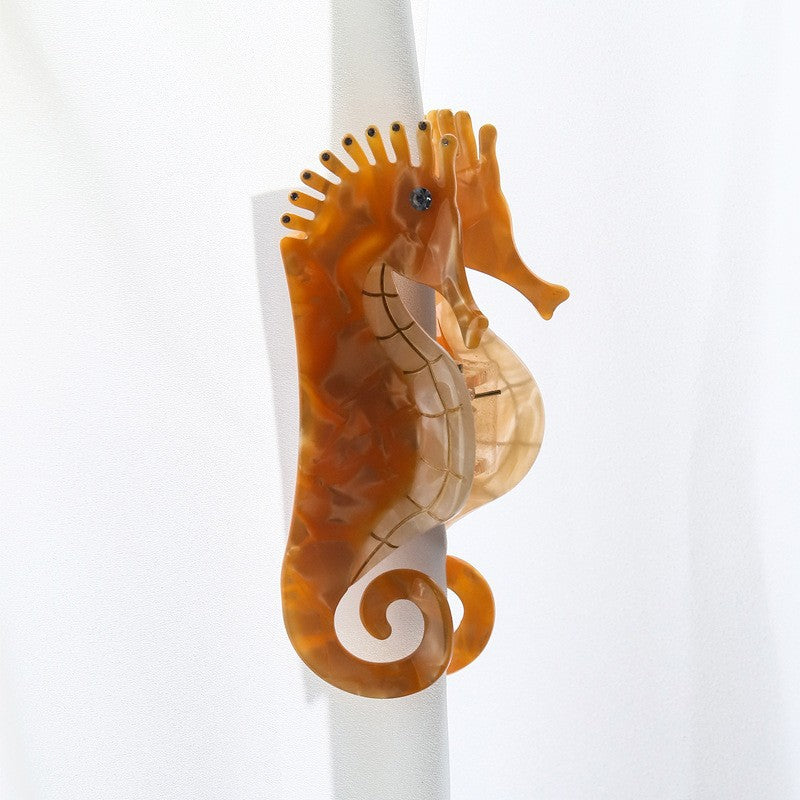 Accessoires de coiffure Pince en acétate en forme de tête d'hippocampe Exquise