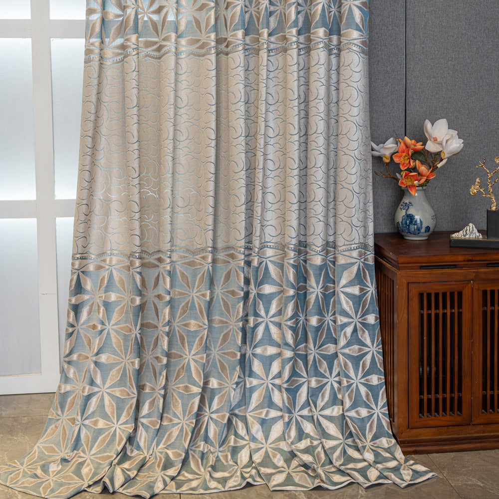 Jacquard ajouré américain Rideau européen et américain Moyen-Orient