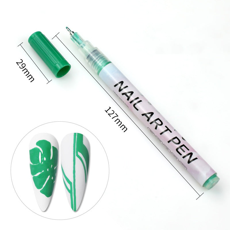 Stylo Peinture Pigment Acrylique pour Ongles Câble de Modélisation DIY
