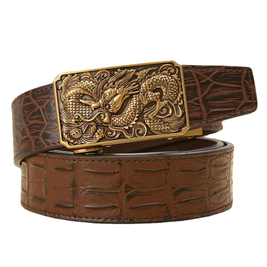 Men's Retro Leather Casual Automatic Belt