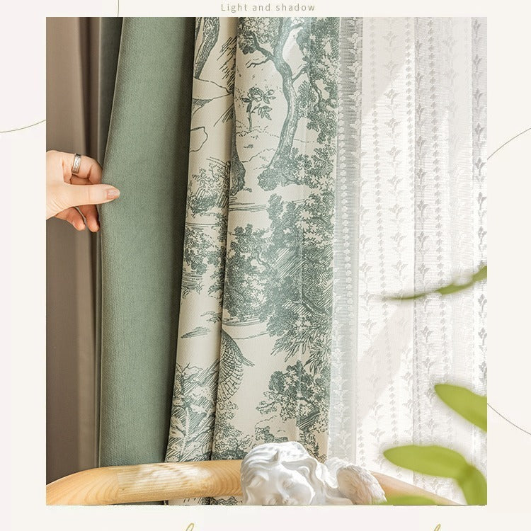 French Chenille Curtain High Shading Bedroom