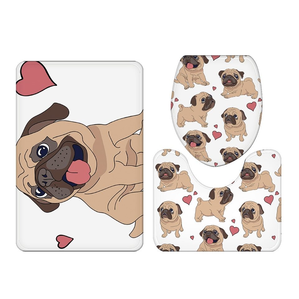 3-piece absorbent non-slip mat