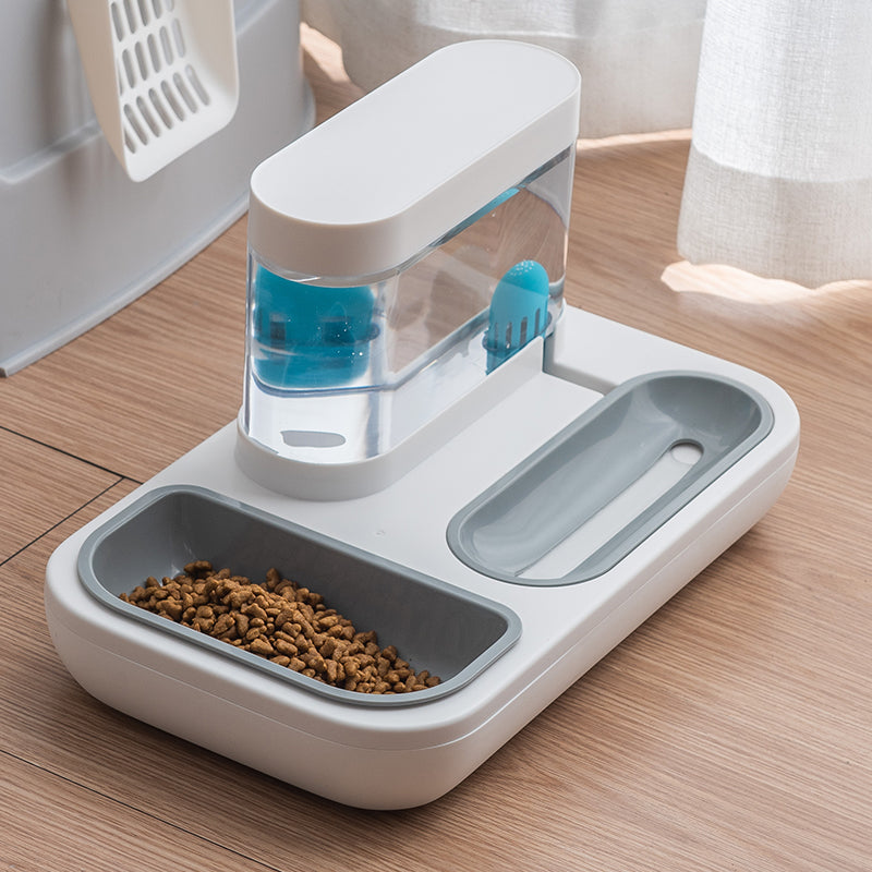 Distributeur automatique de nourriture et d'eau pour chat