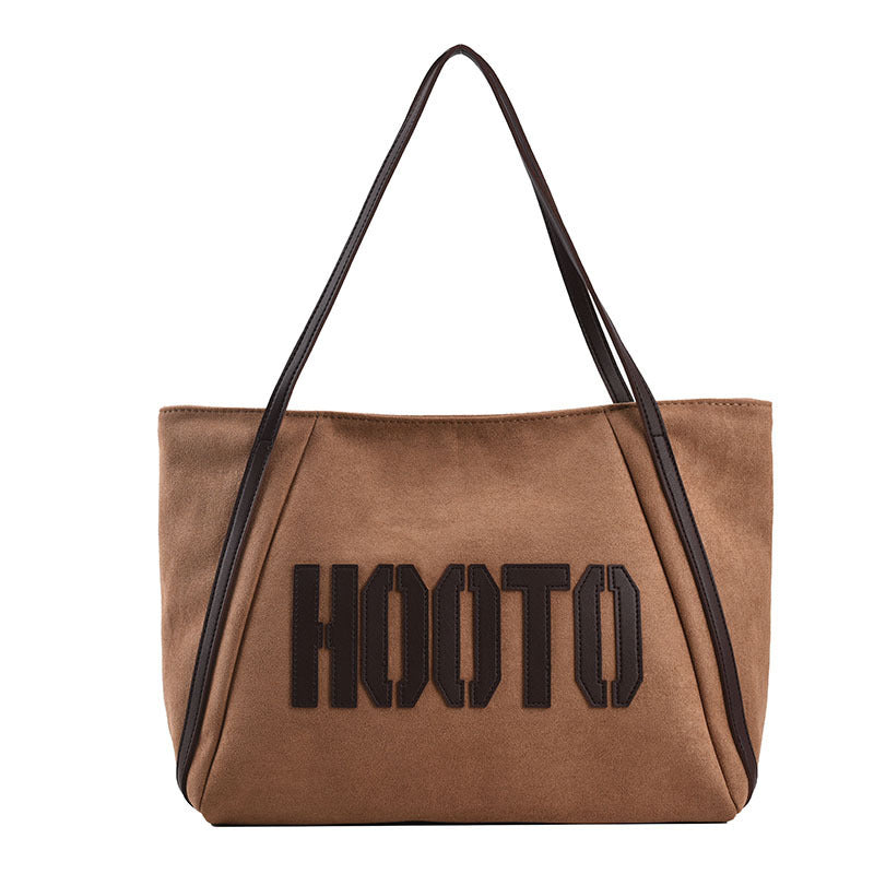 Frosted Large-capacity Letter Trend Tote Bag Fashion