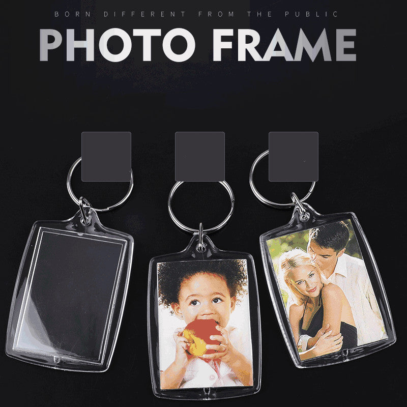 Two Inch Blank Storage Photo Frame Keychain