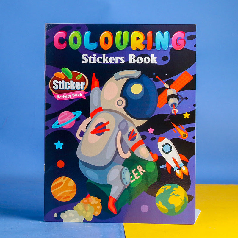 Cahier Grand Format A4 à Colorier Espace Enfants