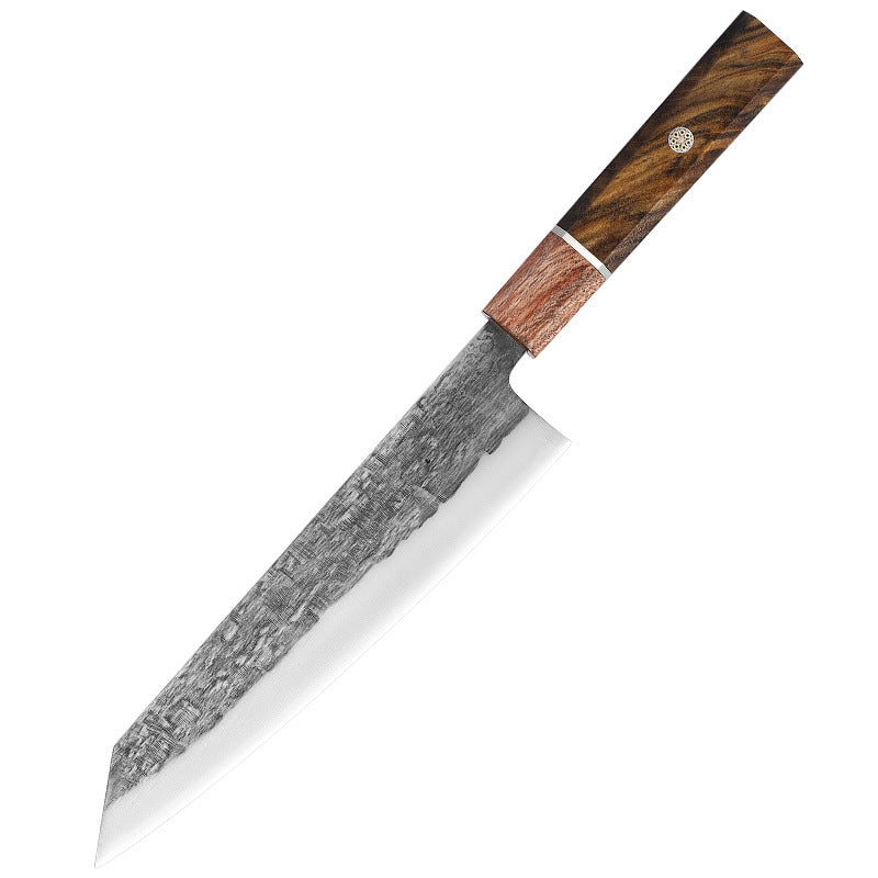 Santoku Knife Octagonal Handle Hammer Pattern Stainless Steel Cut Small Kitchen Knife