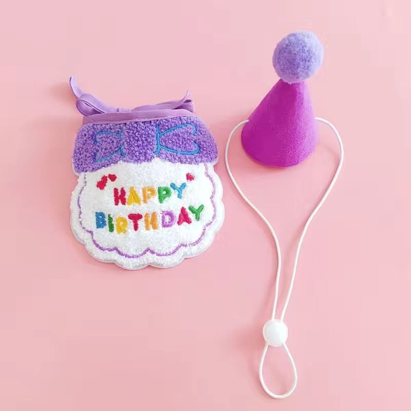 Bavoir Chapeau de Décoration Spéciale pour Chien de Compagnie