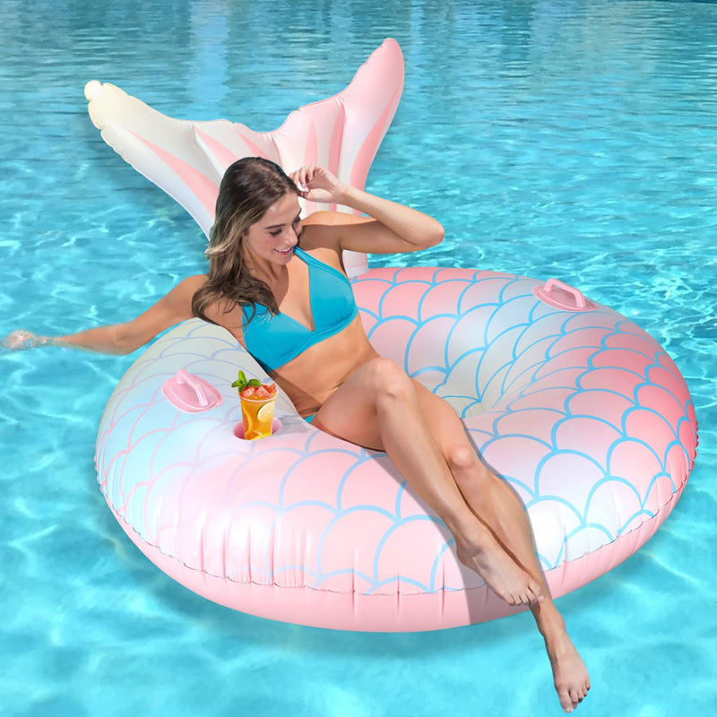 Canapé Gonflable Flottant Piscine Sirène