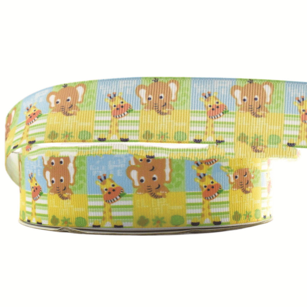 Small Animal Cartoon Printing Ribbon Hair Accessories
