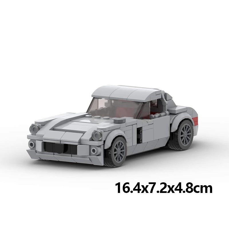 Running Car Building Block Small Particle MOC Puzzle Technology DIY Toy